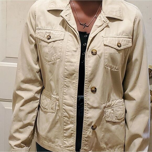 Eddie Bauer tan sports utility jacket - Picture 4 of 8